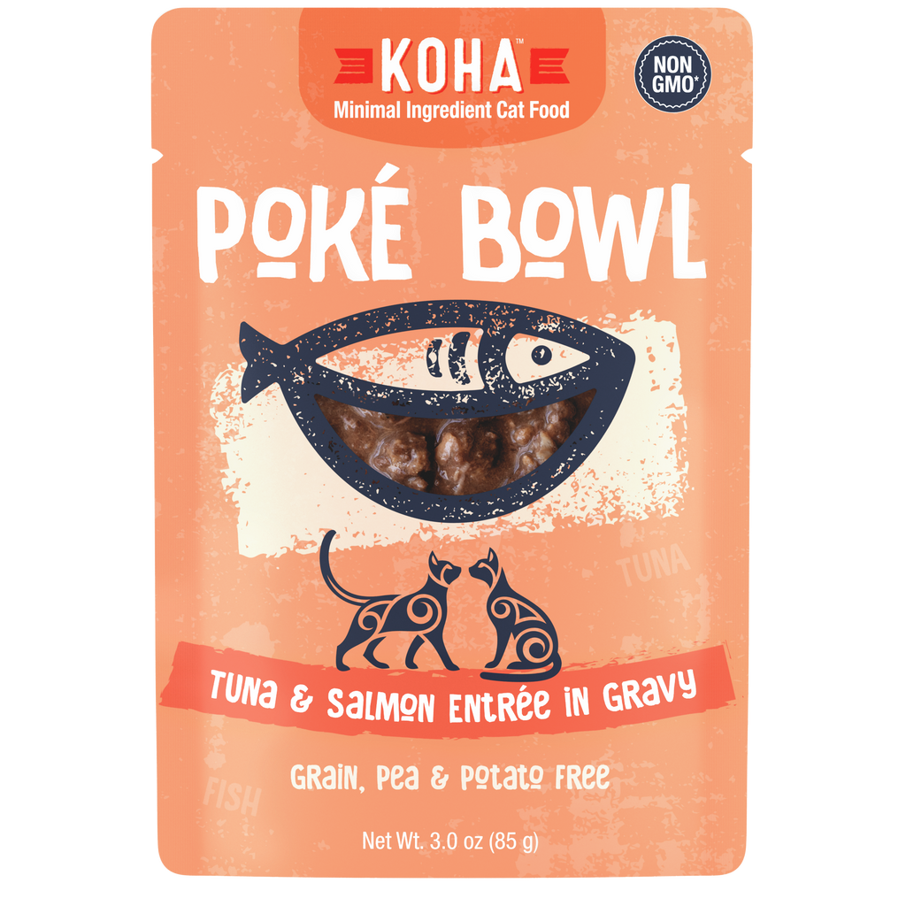 Koha Poke Cat Food 3oz Pouch Tuna and Salmon