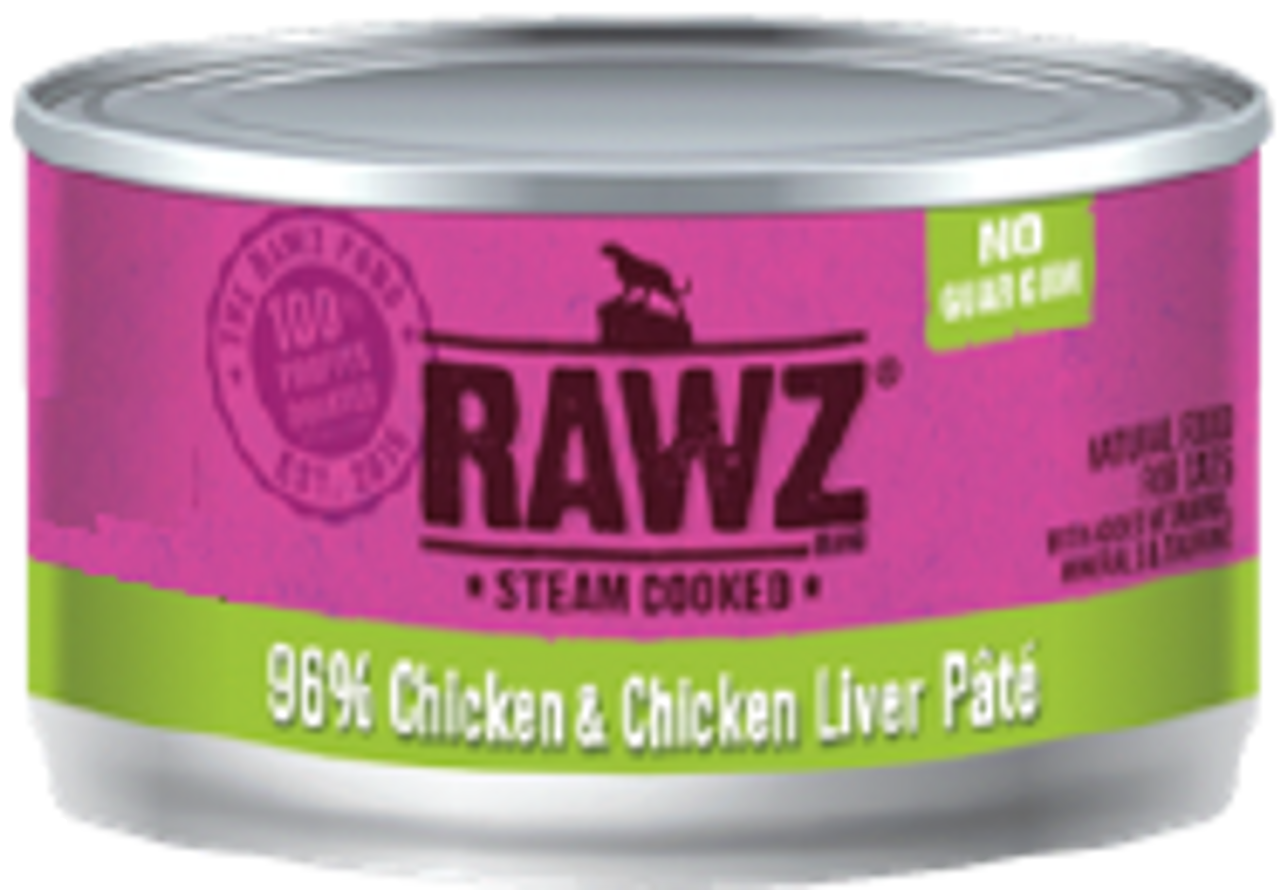 Rawz 96% Chicken Liver Cat Food 3oz