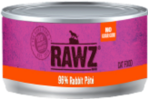 Rawz 96% Rabbit Cat Food 3oz