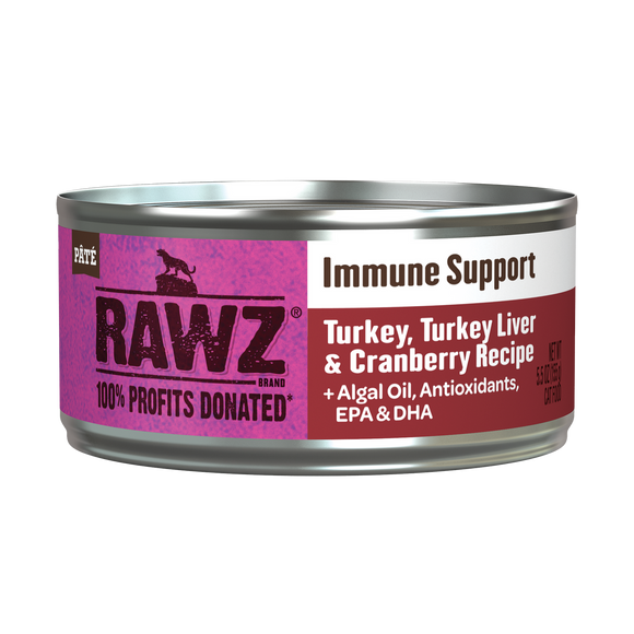 Rawz Immune Support Turkey, Turkey Liver Cat Canned 5.5oz