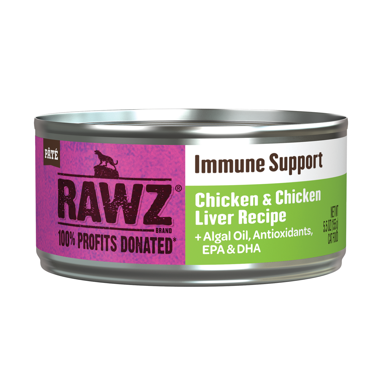 Rawz Immune Support Chicken & Chicken Liver Cat Canned 5.5oz