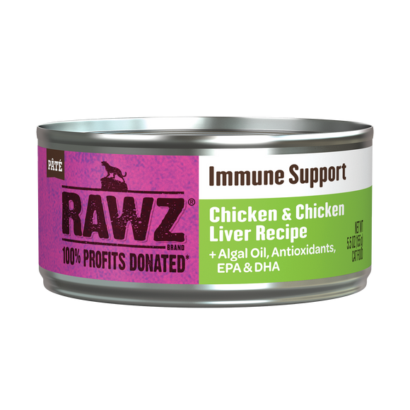 Rawz Immune Support Chicken & Chicken Liver Cat Canned 5.5oz