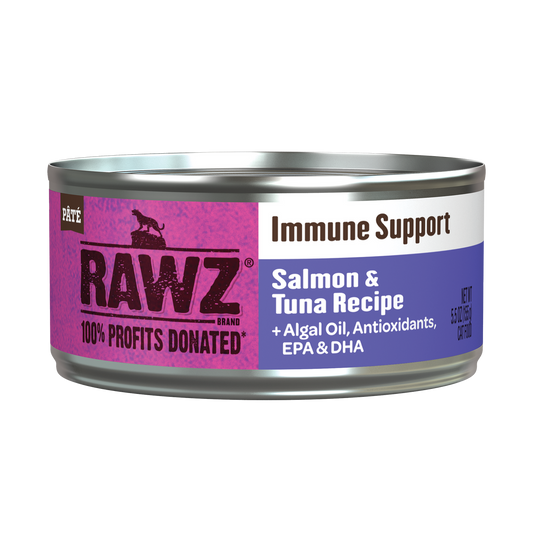 Rawz Immune Support Salmon & Tuna Cat Canned 5.5oz