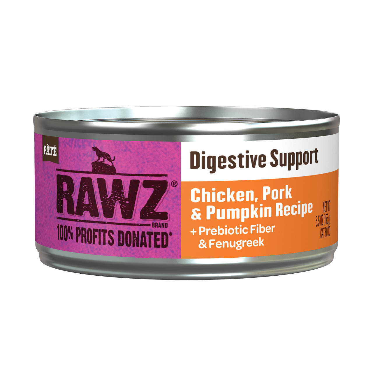 Rawz Digestive Support Chicken, Pork & Pumpkin Cat Canned 5.5oz