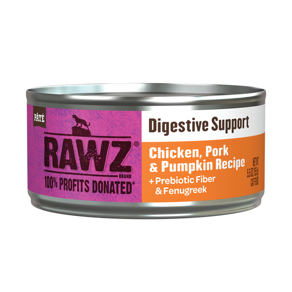 Rawz Digestive Support Chicken, Pork & Pumpkin Cat Canned 5.5oz