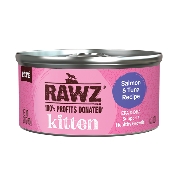 Rawz Salmon & Tuna Kitten Canned 2.8oz