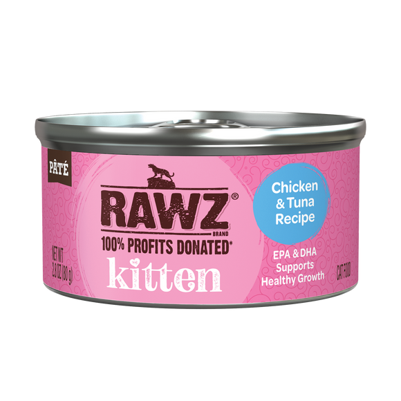 Rawz Chicken & Tuna Kitten Canned 2.8oz