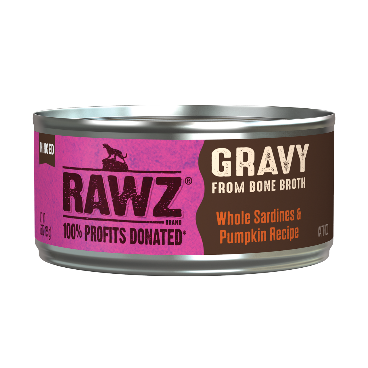 Rawz Sardine & Pumpkin Gravy Cat Canned 5.5oz