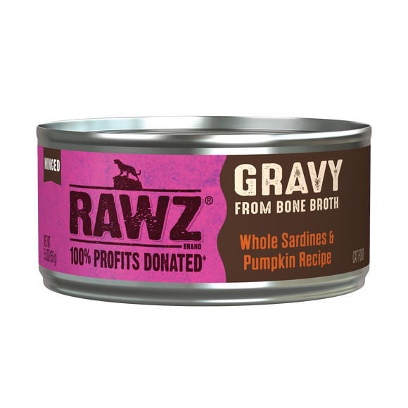 Rawz Sardine & Pumpkin Gravy Cat Canned 5.5oz
