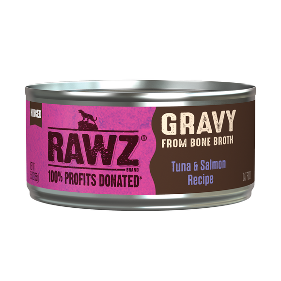 Rawz Tuna & Salmon Gravy Cat Canned 5.5oz