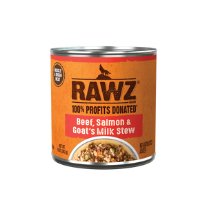 Rawz Beef, Salmon & Goat’s Milk Stew Dog Food 10oz