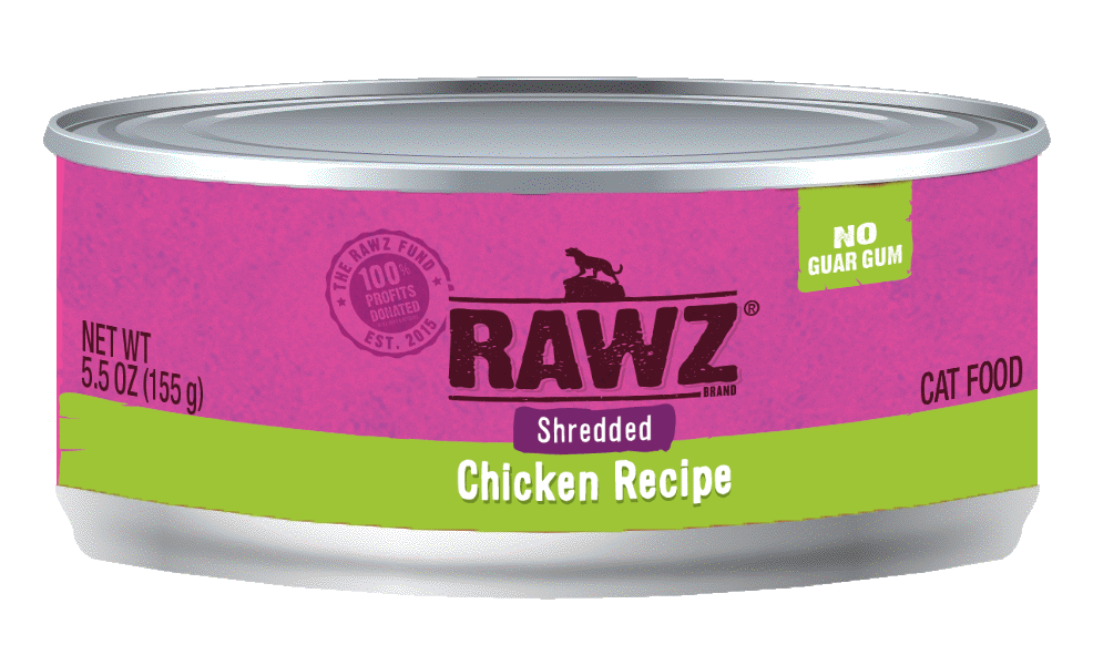 Rawz Shreds Cat Food   3oz Chicken