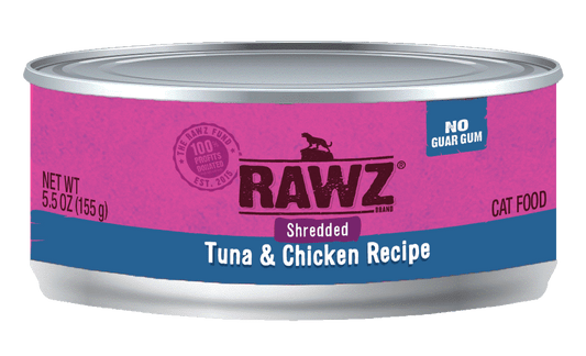 Rawz Shreds Cat Food   5.5oz Tuna and Chicken