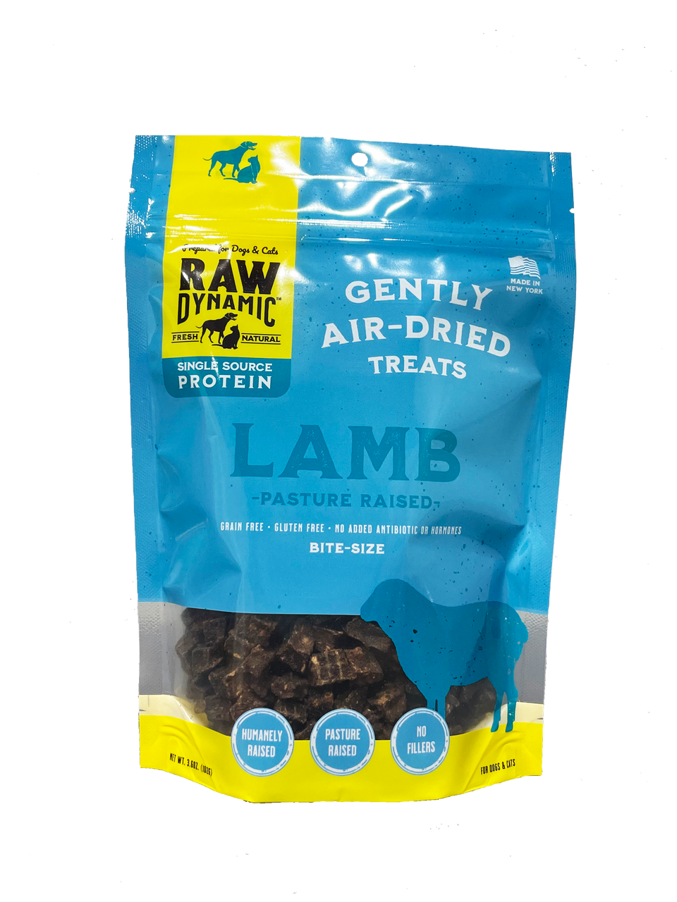 Raw Dynamic Air Dried Dog Treat Lamb 3.6oz