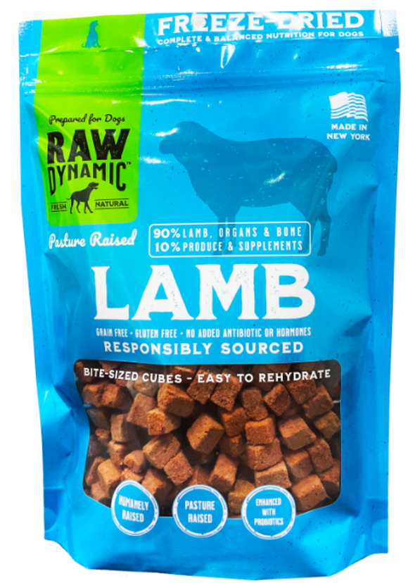 Raw Dynamic Freeze Dried Dog Treat Lamb 1.5oz