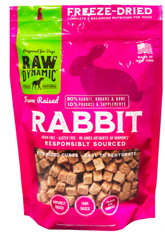 Raw Dynamic Freeze Dried Dog Treat Rabbit 1.5oz
