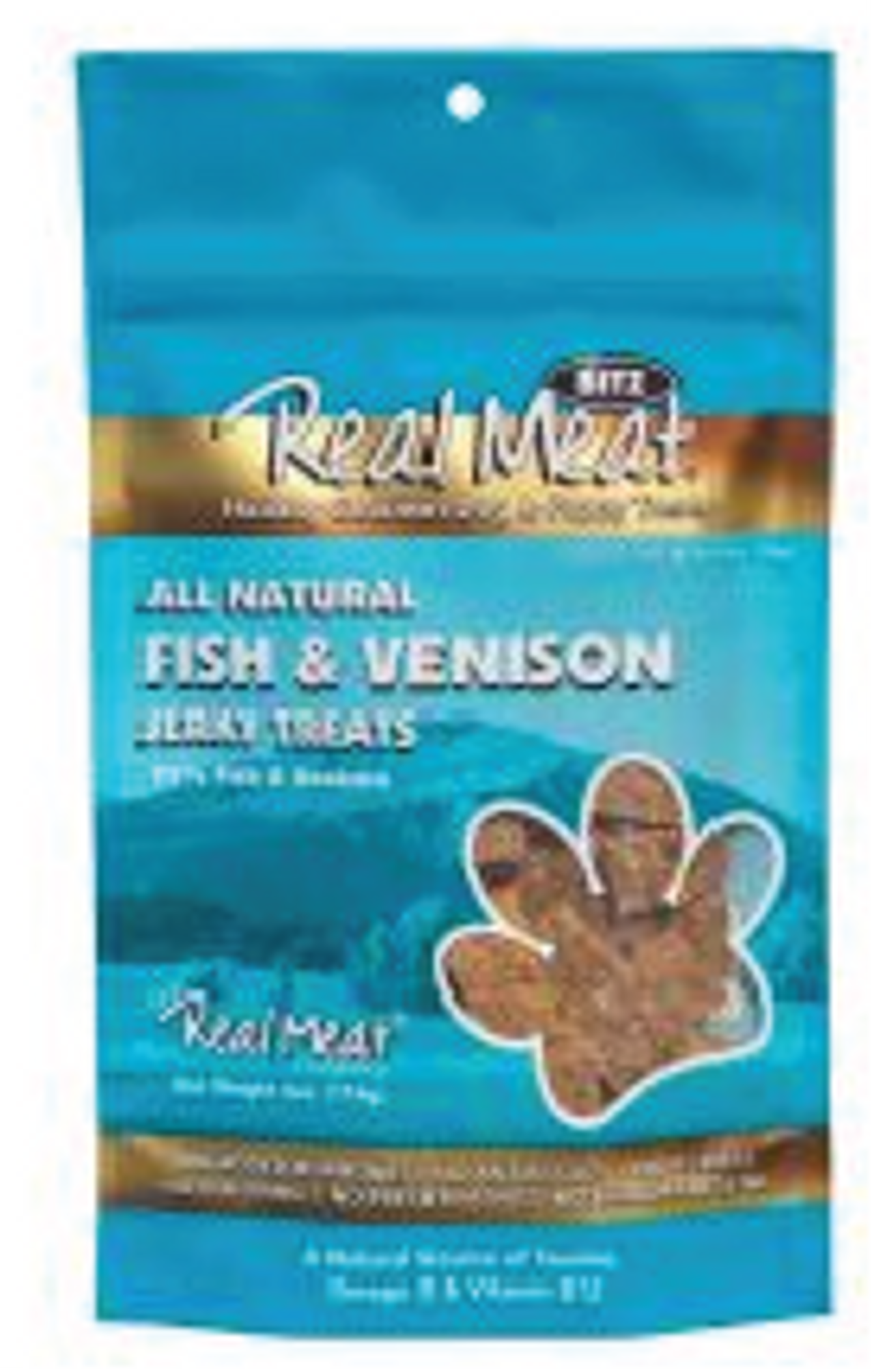 Real Meat Jerky Dog Treats Fish and Venison 4oz