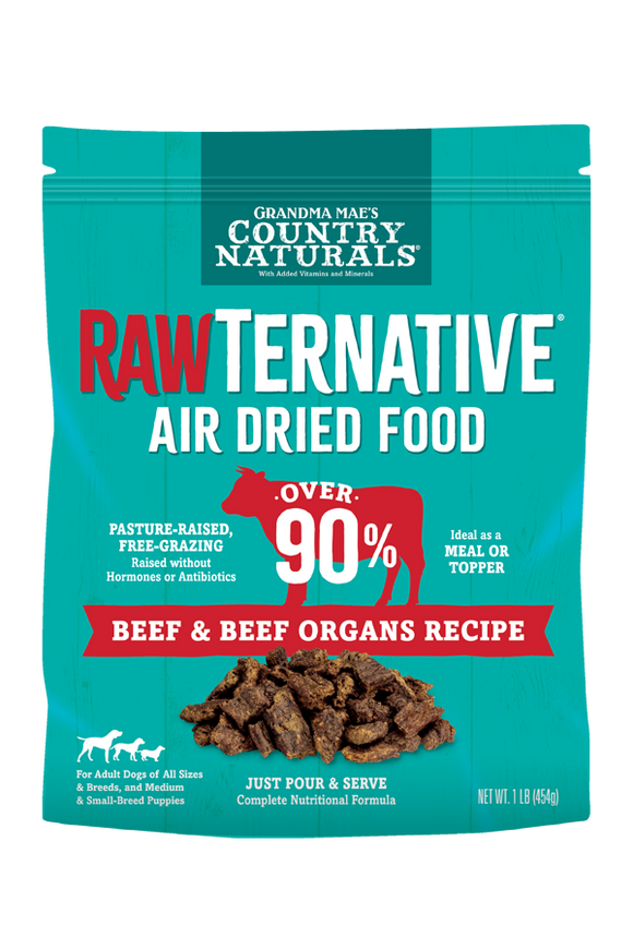 Grandma Mae's Rawternative  Air Dried Dog Food 1lb