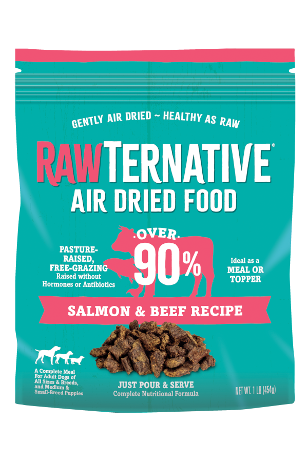 Rawternative Air Dried Dog Food Salmon and Beef 5oz