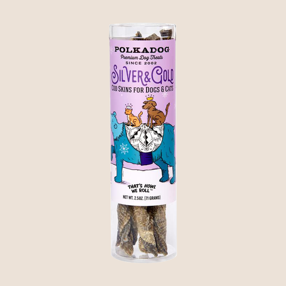 Polkadog Holiday Cod Skins Crunchy Dog & Cat Treats 2.5oz