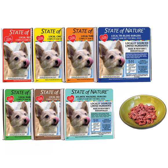 Sirius State of Nature Dog Burgers 2oz pack of 12 Chicken