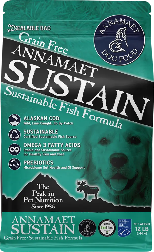 Annamaet Sustain Dog Food Grain-Free Fish Formula 12lb