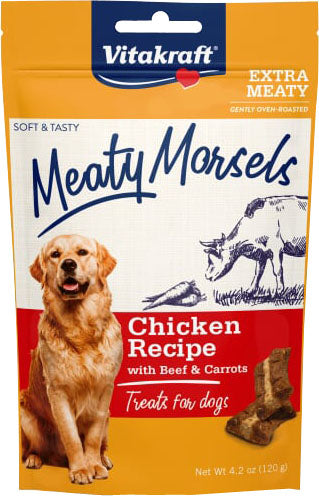 Vitakraft Meaty Morsels for Dogs (4.2 oz) (Chicken with Beef & Carrots)