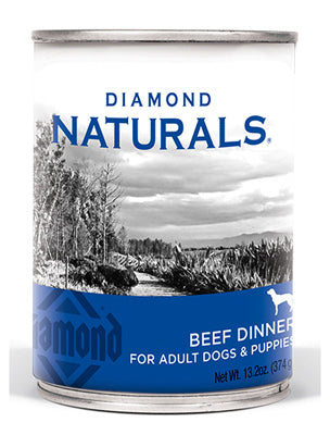 Diamond Natural Beef Dinner Wet Dog Food, 13 oz (Pack of 12)