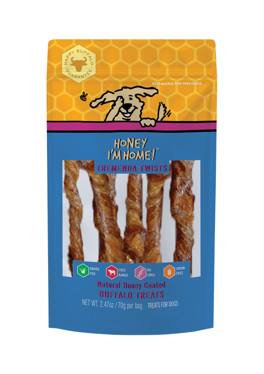 Honey I'm Home Dog Treats Tremenda Twists 2.47oz