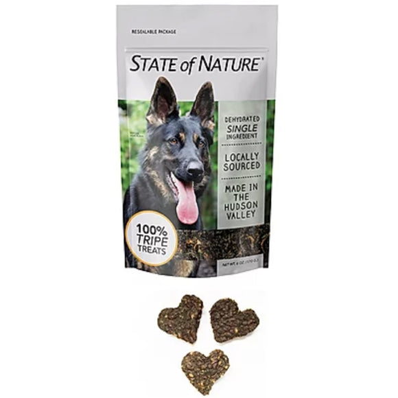 Sirius State of Nature Dehydrated Pure Pritein Dog and Cat Treats 6oz Tripe