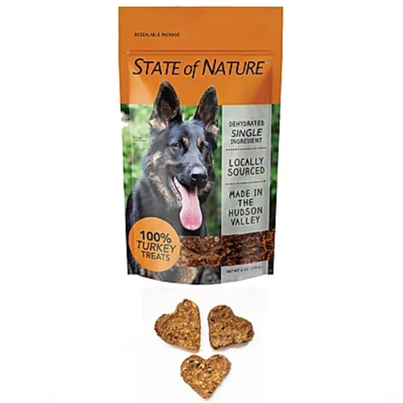 Sirius State of Nature Dehydrated Pure Pritein Dog and Cat Treats 6oz Turkey