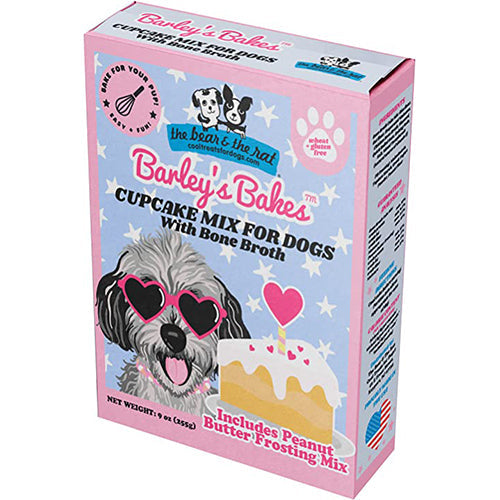 Bear and Rat Barley's Bakes Cupcake Mix for Dogs Bone Broth 9oz