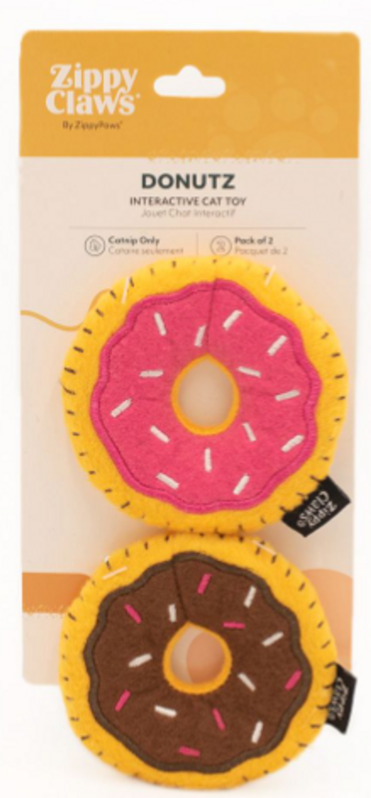 ZippyClaws Donuts Cat Toy 2pk
