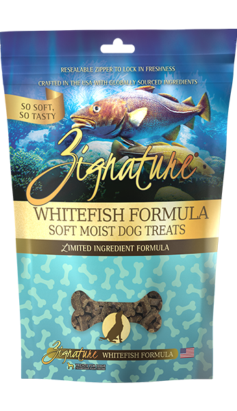 Zignature 4oz Soft Treats Whitefish