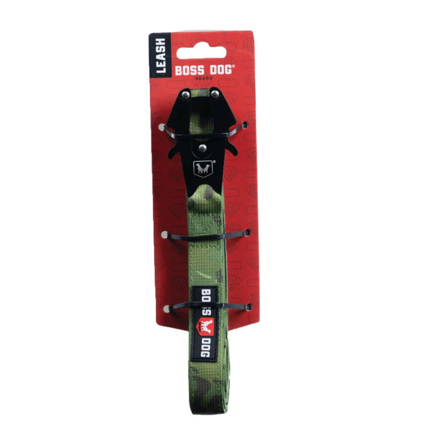 Boss Dog Tactical Dog Leash 6ft 1in Green Camo