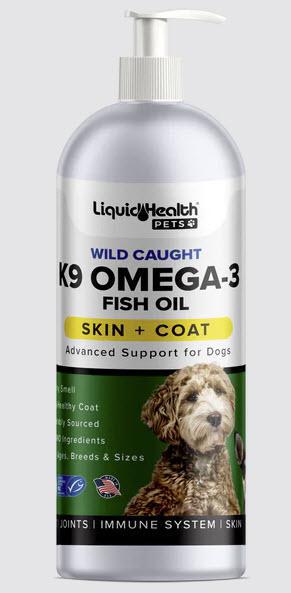 K9 Liquid Health Skin and Coat Fish Oil 16oz