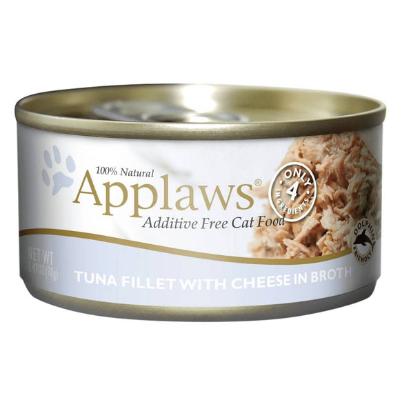 Applaws Canned Cat Food 2.47oz Tuna Cheese