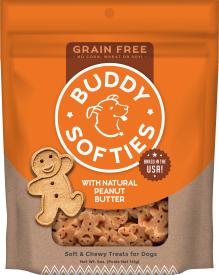 Cloud Star Buddy Biscuits Softies Soft & Chewy Grain Free Dog Treats, Peanut Butter, 5 oz. Pouch