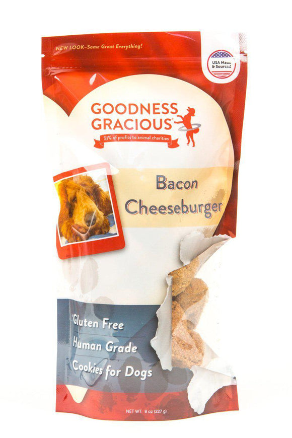 Goodness Gracious Dog Treats Bacon Cheeseburger 8oz