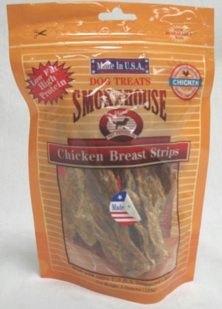 Smokehouse USA Chicken Breast Strips Chicken Dog Treats  4oz