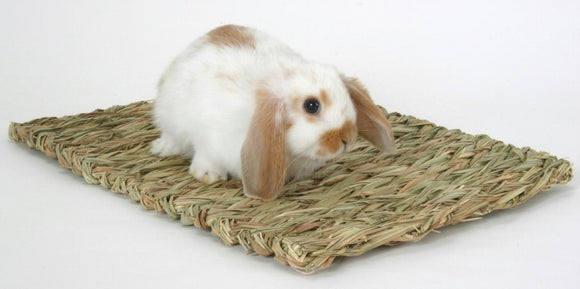 Woven Grass Mat for Small Animals  Brown