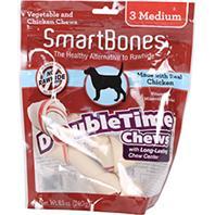 SmartBones DoubleTime Bones- Chicken Medium 3 Pk