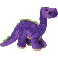goDog Just For Me Bruto Plush Squeaker Dog Toy Purple