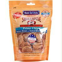 Smokehouse USA Prime Chips Chicken Breast & Turkey Breast Dog Treats  4oz