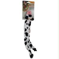 SPOT Skinneeez Plush Stuffing Free Crinkler Cow Dog Toy  14