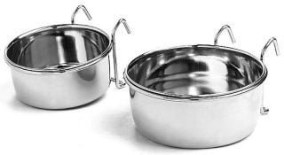 Ethical Pet Stainless Steel Coop Cup w/Wire Hanger Dog/Bird Bowl  10 Oz