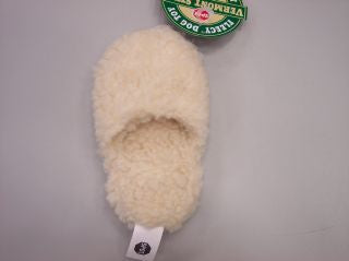 Vermont Fleece Slipper with Squeaker, 8"
077234050231"
