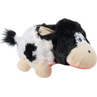 Large (8.3L) KONG Barnyard Cruncheez Plush Dog Toy - Cow"