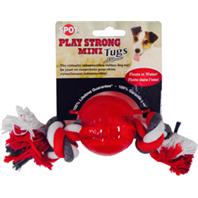 SPOT Rubber Ball with Rope Play Strong Dog Toy  2.25