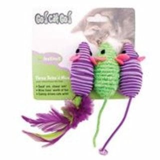 GCG THREE TWINED MICE TOY